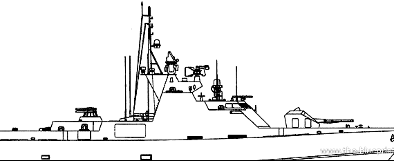 Корабль FRS Project 1230.0 Scorpion [Missile Boat] - чертежи, габариты, рисунки